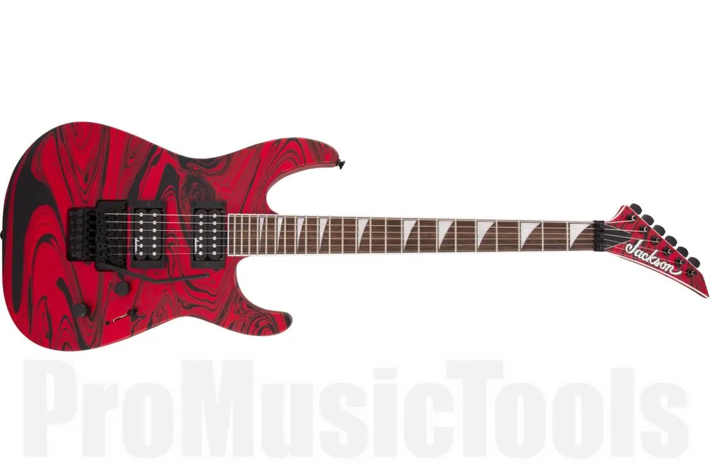 Vente Directe Jackson X Series Soloist SLX DX Swirl LRL - Satin Red Swirl