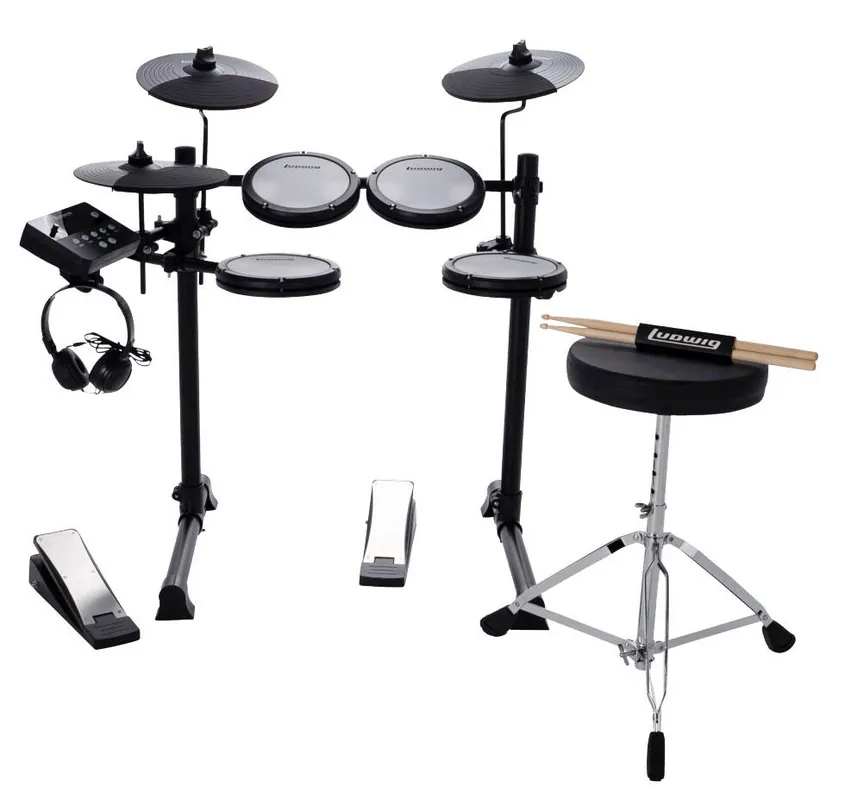 Ludwig Drums Edge 8-Piece Electronic Drum Set Paiement Sécurisé