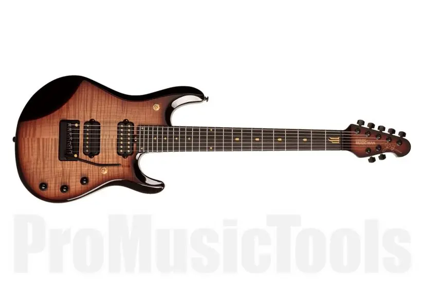 Offre Spéciale Music Man USA John Petrucci JP7 20th Anniversary - Honey Butter Burst