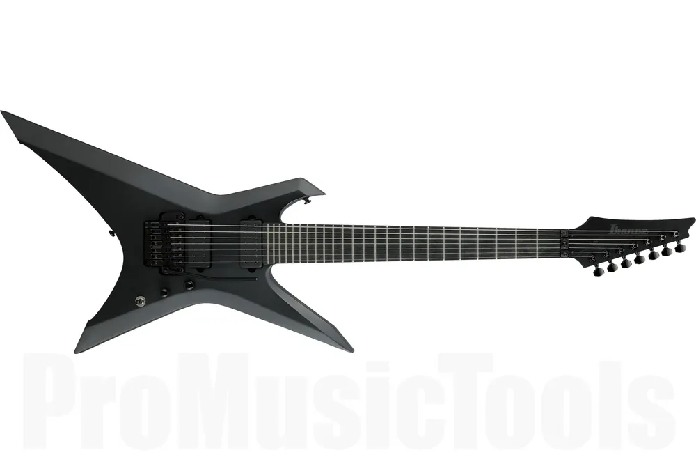 Ibanez XPTB720 BKF Iron Label Xiphos - Black Flat Authentique