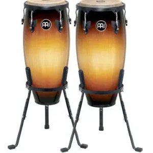 Meinl Headliner Congas 10 & 11 inch with Basket Stand - Vintage Sunburst Offre Du Jour