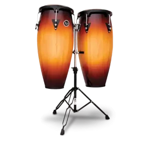 Latin Percussion Aspire Series 11‘‘ and 12‘‘ Conga Set w/ Stand - Vintage Sunburst Meilleur Choix