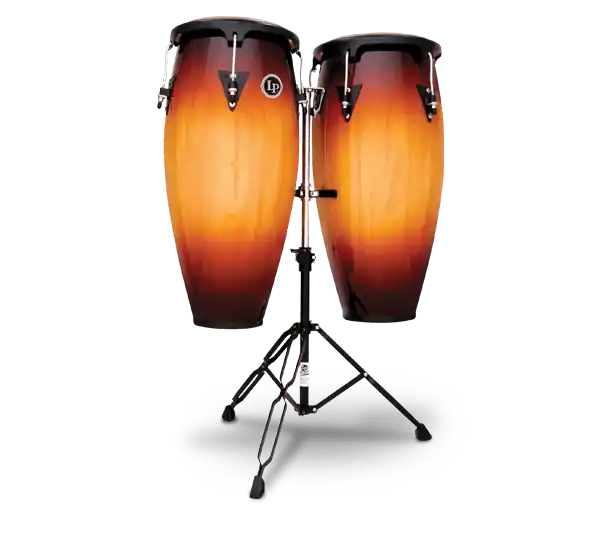 Latin Percussion Aspire Series 11‘‘ and 12‘‘ Conga Set w/ Stand - Vintage Sunburst Meilleur Choix