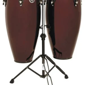 Latin Percussion Aspire 11 & 12 inch Conga Set w/stand - Dark Wood Promotion Saisonnière