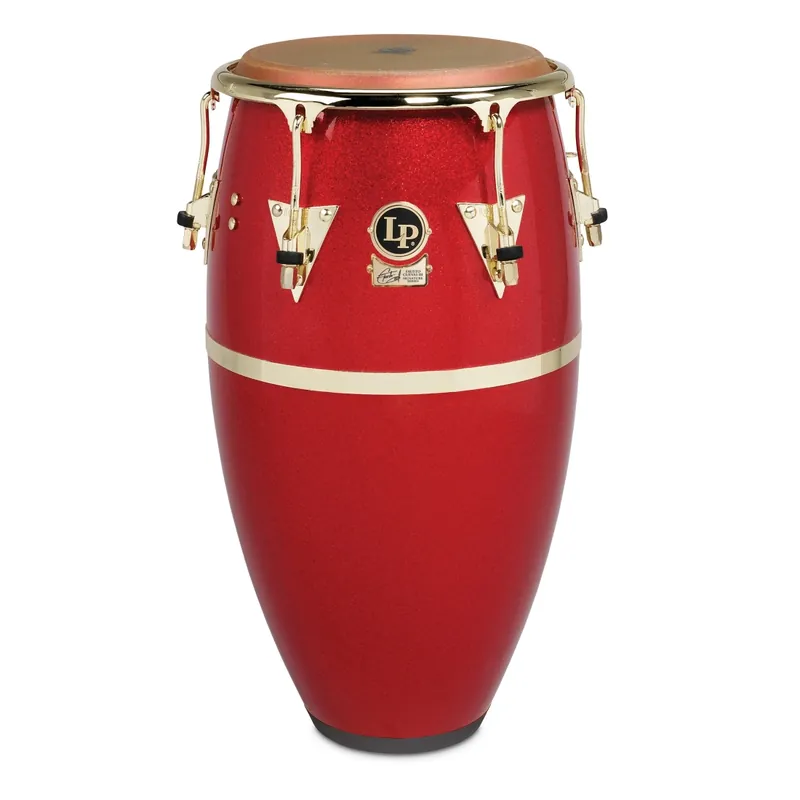 Latin Percussion Signature Fausto Cuevas III Fiberglass Tumba - Arena Red Sparkle Meilleure Vente