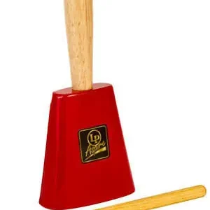 Latin Percussion Aspire EZ-Grip Cowbell with Handle - Red Vente Flash