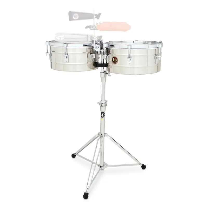 Pas Cher Latin Percussion Tito Puente 13‘‘ and 14‘‘ Timbales - Stainless Steel