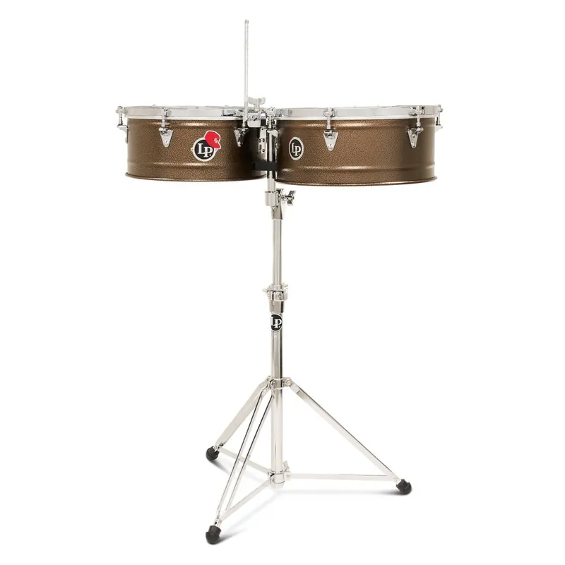 Commande En Gros Latin Percussion Pedrito 14 and 15‘‘ Steel Timbales - Dark Mocha