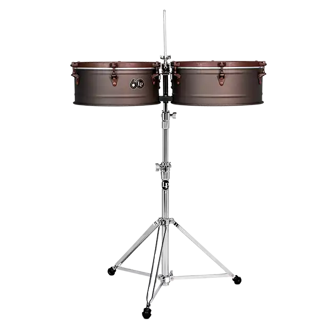 Latin Percussion 60th Anniversary 14‘‘ and 15‘‘ Timbales - Rustic Bronze Offre Du Jour