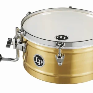 Dernier Modèle Latin Percussion 13‘‘ Brass Timbale with Chrome Hardware and Mount Bracket
