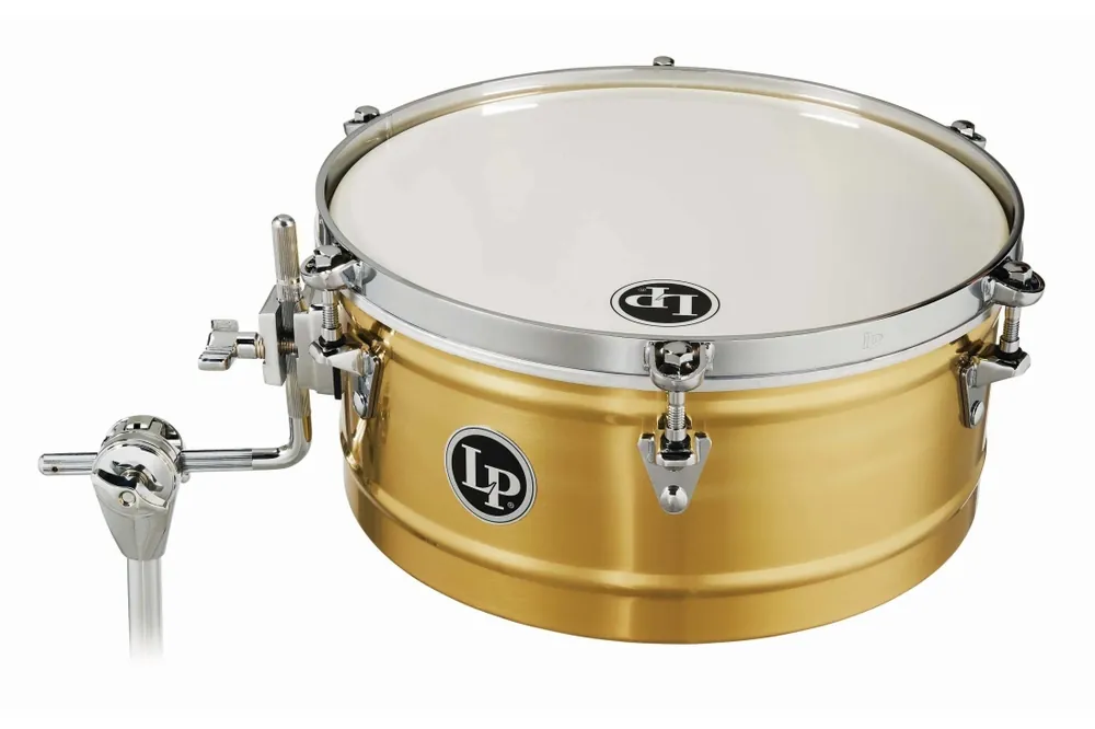 Acheter Direct Latin Percussion 14‘‘ Brass Timbale with Chrome Hardware and Mount Bracket