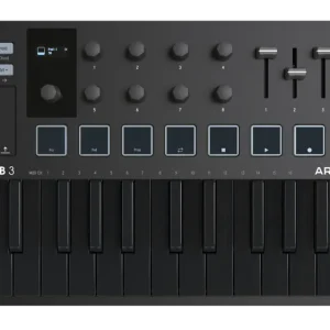 Arturia MiniLab 3 25-Key MIDI Controller w/Software - Deep Black Vente Directe