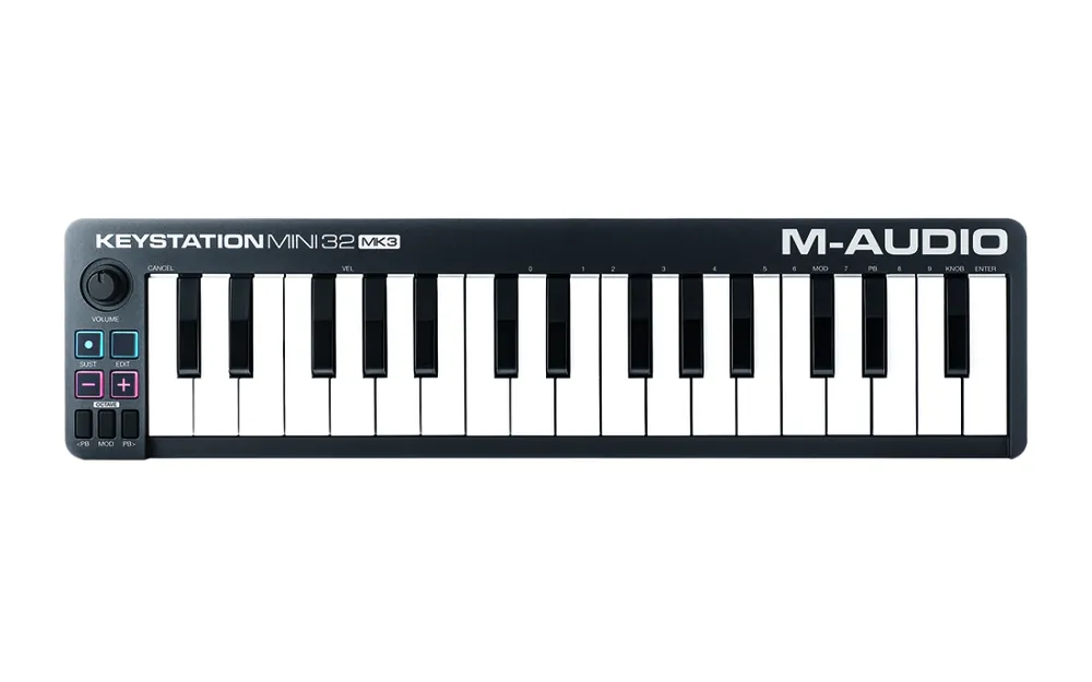 Seulement Aujourd'hui M-Audio Keystation Mini 32 MK3 Ultra Portable Mini USB MIDI Keyboard Controller
