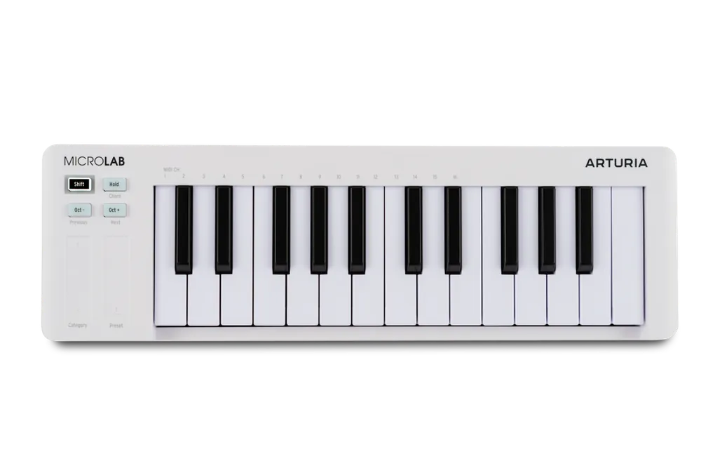 Arturia 25-Key Microlab Mk3 - White Usine Directe