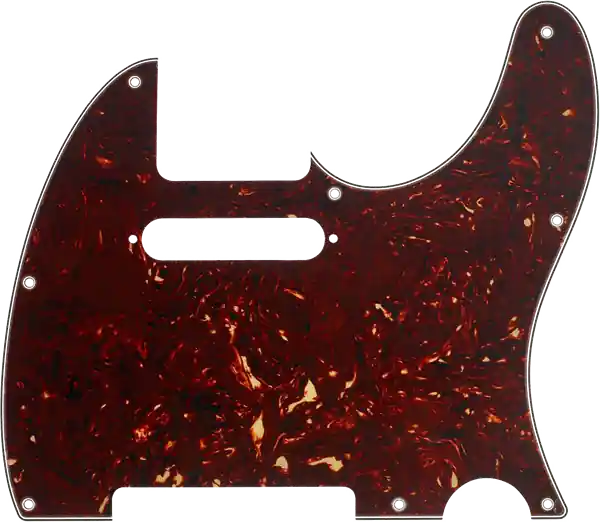 Fender 8-Hole Modern Telecaster Pickguard, 4-Ply - Tortoise Shell Offre Exclusive