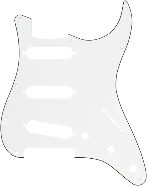 Acheter Direct Fender 11-Hole Modern-Style Stratocaster S/S/S Pickguard, 3-Ply - Parchment/Black/Parchment