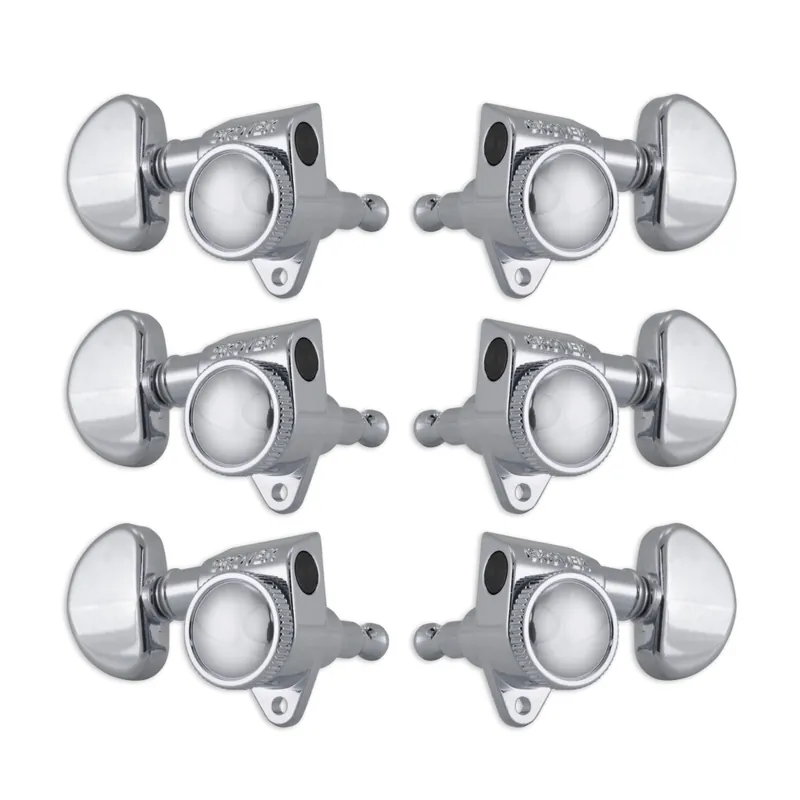Grover 502 Series Roto-Grip Locking Rotomatics, Kidney Button - Chrome Acheter En Ligne