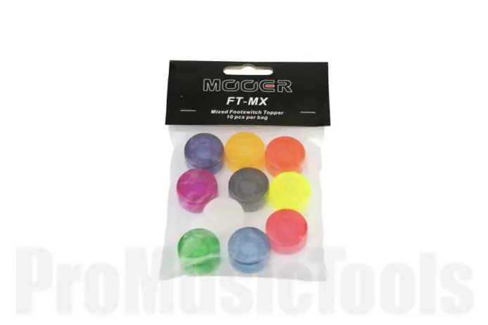 Top Vente Mooer Candy Footswitch Topper, mixed colors, 10 pcs.