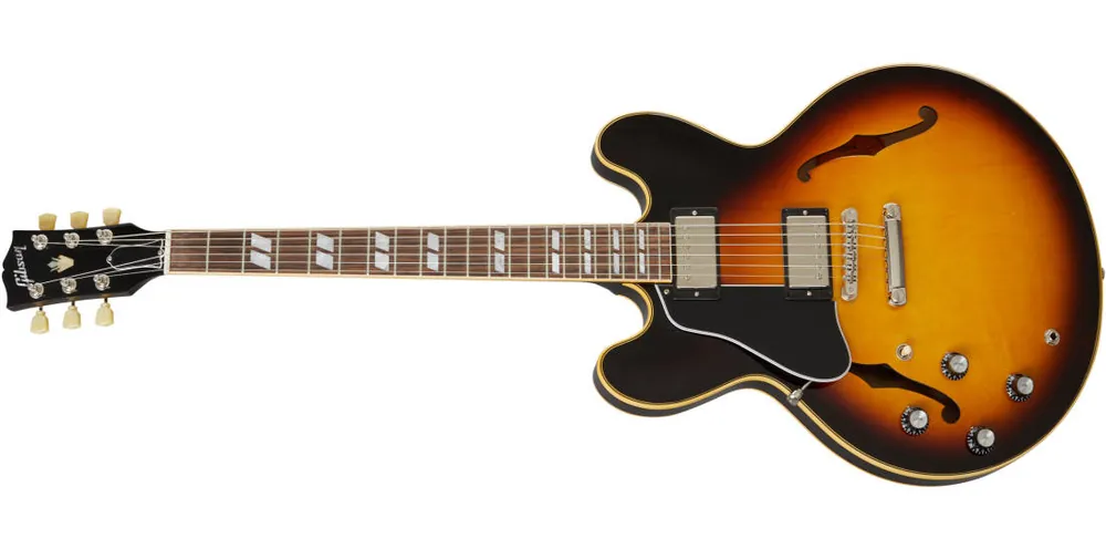 Dernier Modèle Gibson ES-345 Vintage Burst - Left-Handed