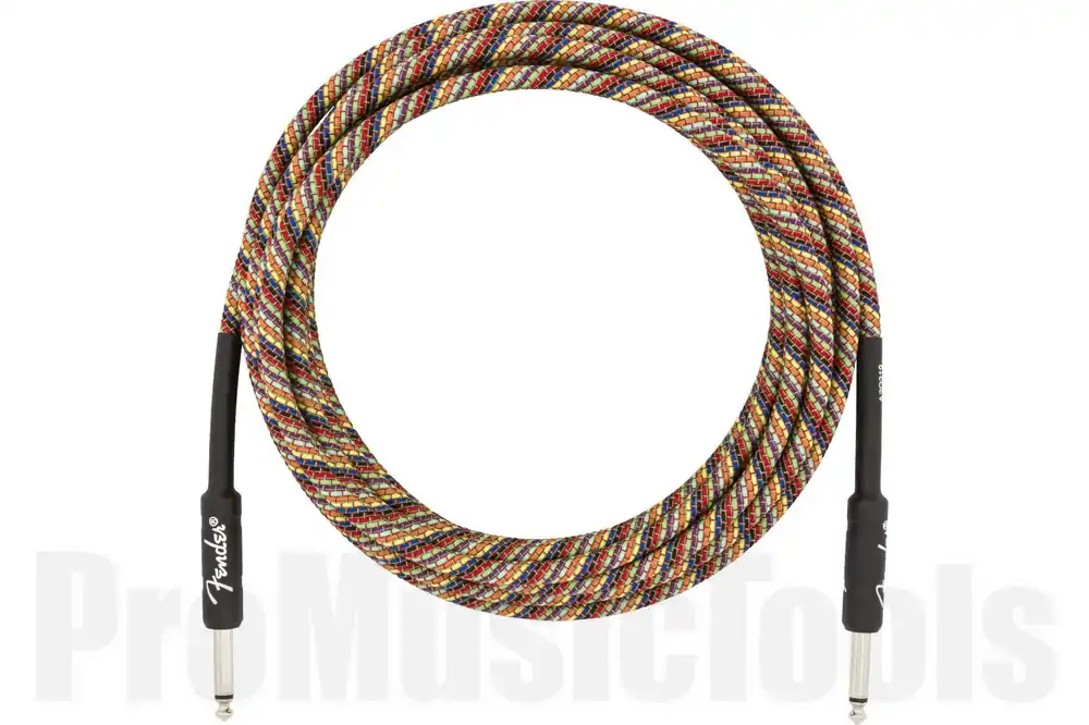 Fender 18.6‘ Festival Instrument Cable - Pure Hemp - Rainbow Super Prix