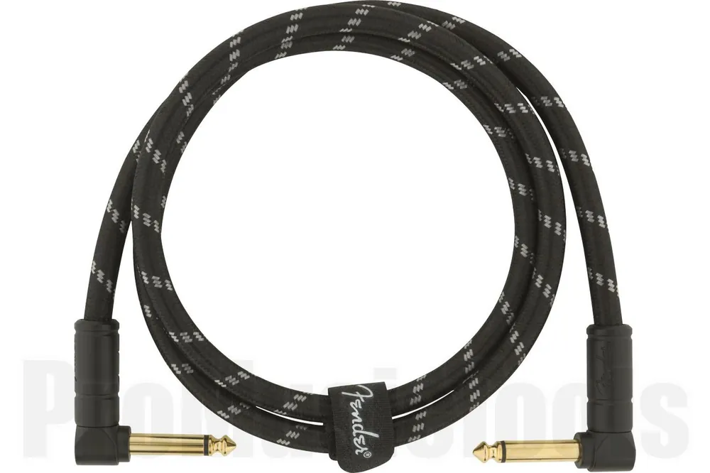 Commande En Gros Fender Deluxe Series Instrument Cable - Angle/Angle - 3‘ - Black Tweed