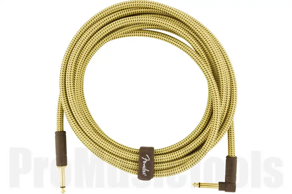 Fender Deluxe Series Instrument Cable - Straight/Angle - 15‘ - Tweed Acheter En Ligne