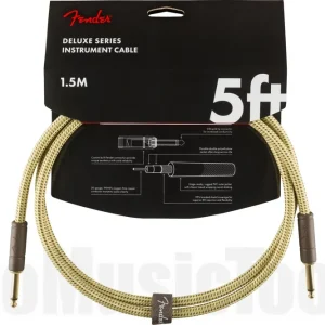 Fender Deluxe Series Instruments Cable - Straight/Straight - 5‘ - Tweed Super Prix
