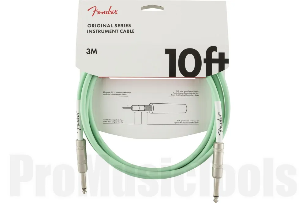 Fender Original Series Instrument Cable - 10‘ - Surf Green Acheter Direct