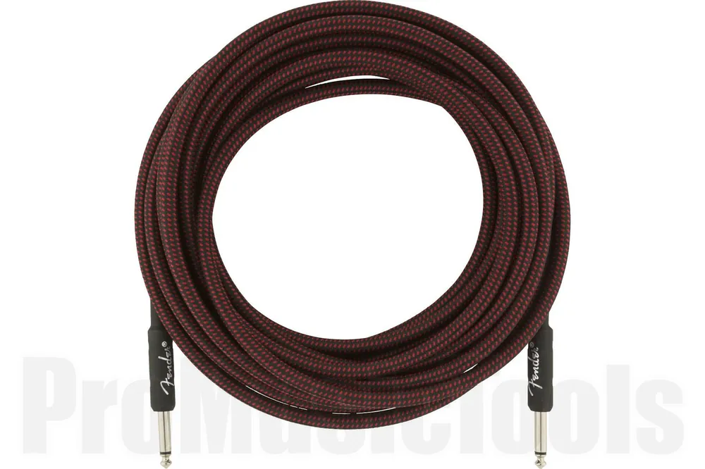 Fender Professional Series Instrument Cable - 25‘ - Red Tweed Commande En Gros