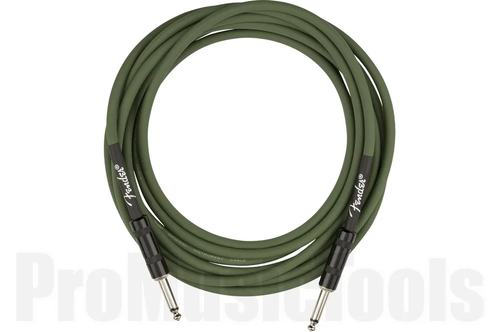 Fender Strummer Pro 13‘ Instrument Cable - Drab Green Produit De Marque