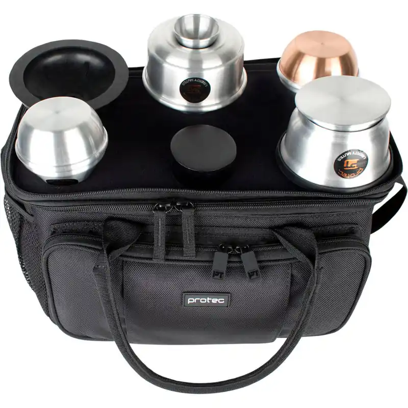 Protec Trumpet Mute Bag with Modular Walls & Mute Holder, for 6 Mutes Marque