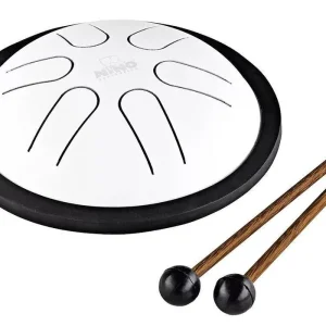 Livraison Express Meinl Nino Mini Melody Steel Tongue Drum - White