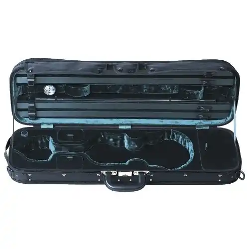 Bon Marché GEWA Maestro Oblong 4/4 Violin Case - Black/Green