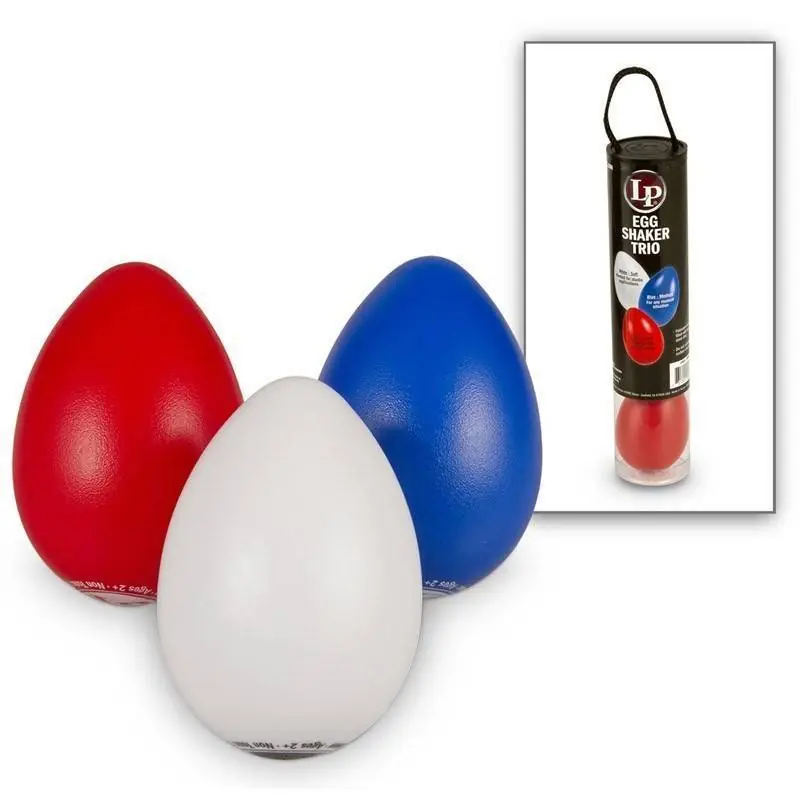 Latin Percussion Egg Shaker Trio Red/White/Blue Meilleur Prix