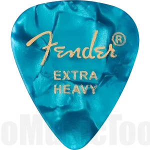Prix Choc Fender 351 Shape Premium Picks - Extra Heavy - Ocean Turquoise - 12 Count