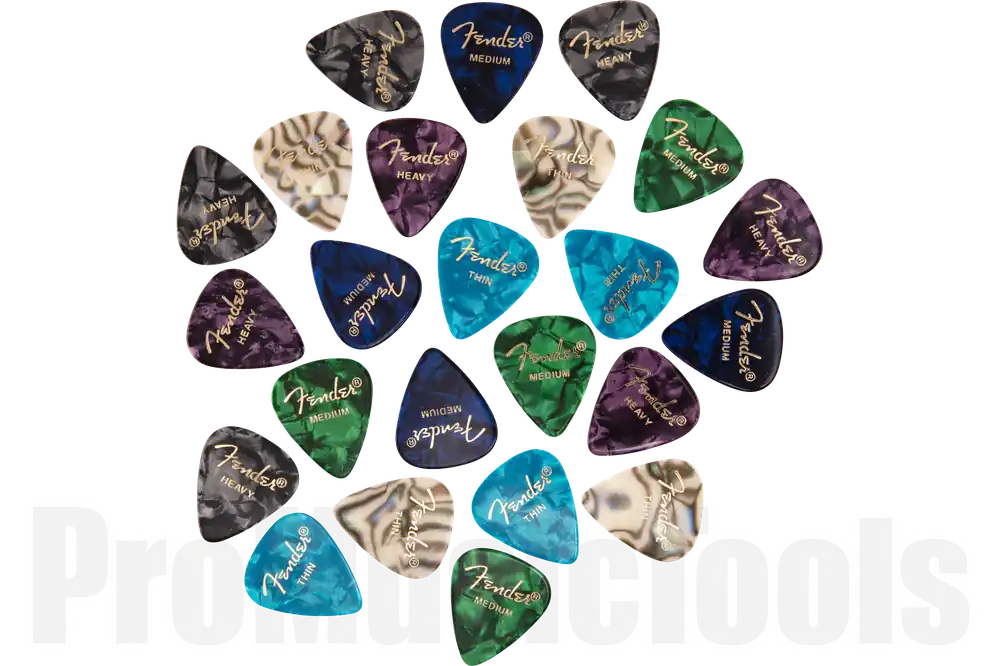 Fender 351 Shape Premium Picks -24 Count Pack - Multi-Color Prix Réduit