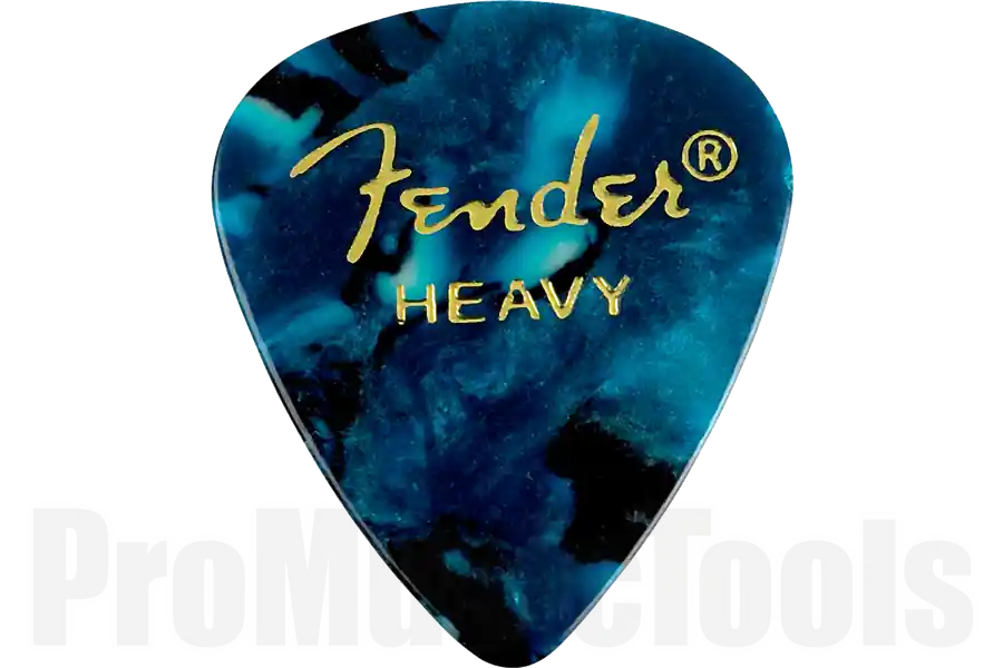 Fender Premium Celluloid 351 Shape Picks - Heavy - Ocean Turquoise - 12-Pack Commander Vite