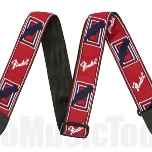 Prix Cassé Fender 2" Monogrammed Strap - Red/White/Blue
