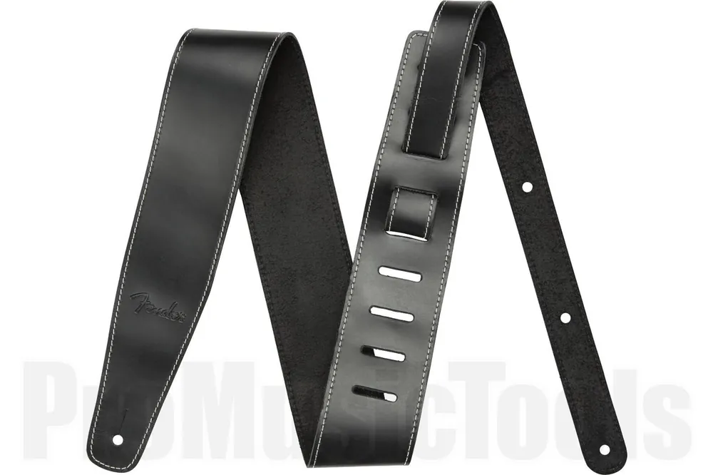 Fender Broken-In Leather Strap - Black 2.5" Seulement Aujourd'hui