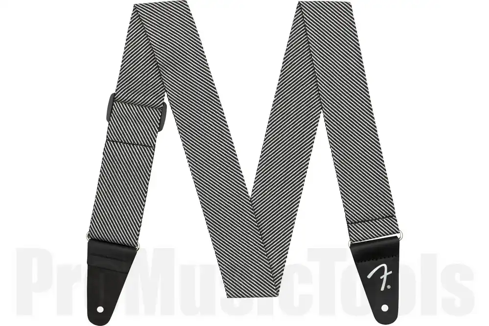 Fender Modern Tweed Strap - White/Black 2" Soldes