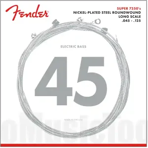 Nouvelle Collection Fender 7250 Bass Strings - Nickel Plated Steel - Long Scale - 7250-5M .045-.125 Gauges - (5)