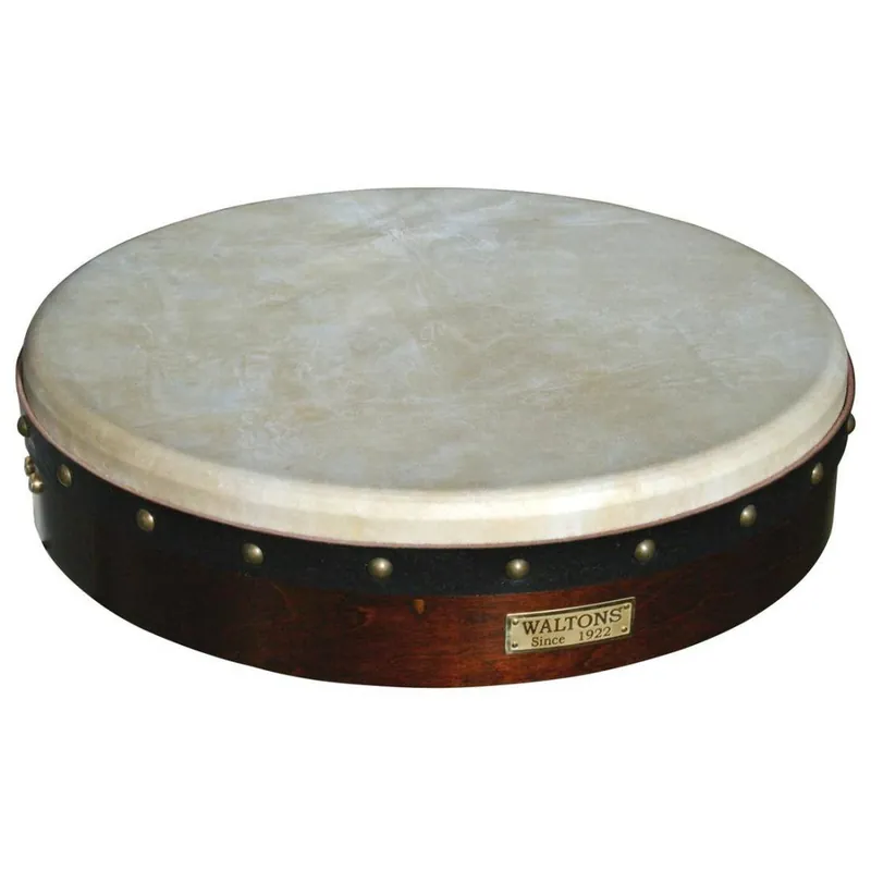 Waltons Irish Music 16‘‘ Dark Mahogany Pro05 Deluxe Bodhran Achat Immédiat
