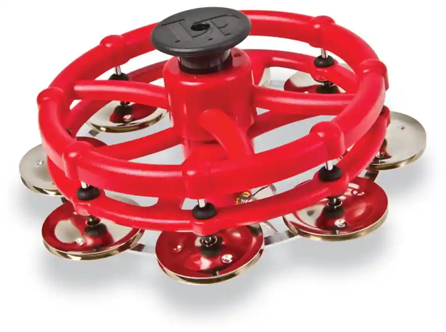 Pas Cher Latin Percussion Hi-Hat Tambourine w/Click Mute - Nickel