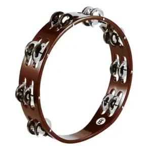 Vente Directe Meinl Traditional Wood Tambourine, Double Row - Steel Jingles