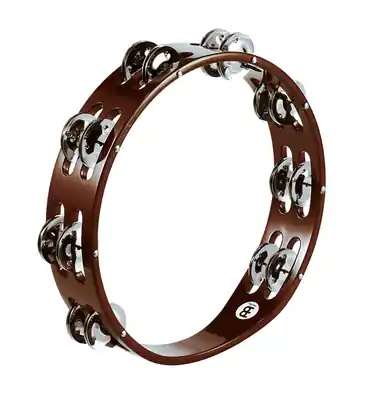 Vente Directe Meinl Traditional Wood Tambourine, Double Row - Steel Jingles