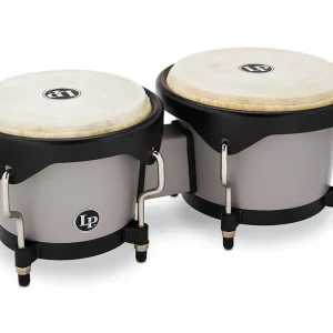 Latin Percussion LP Discovery Series Bongo with Carrying Bag - Grey Authentique