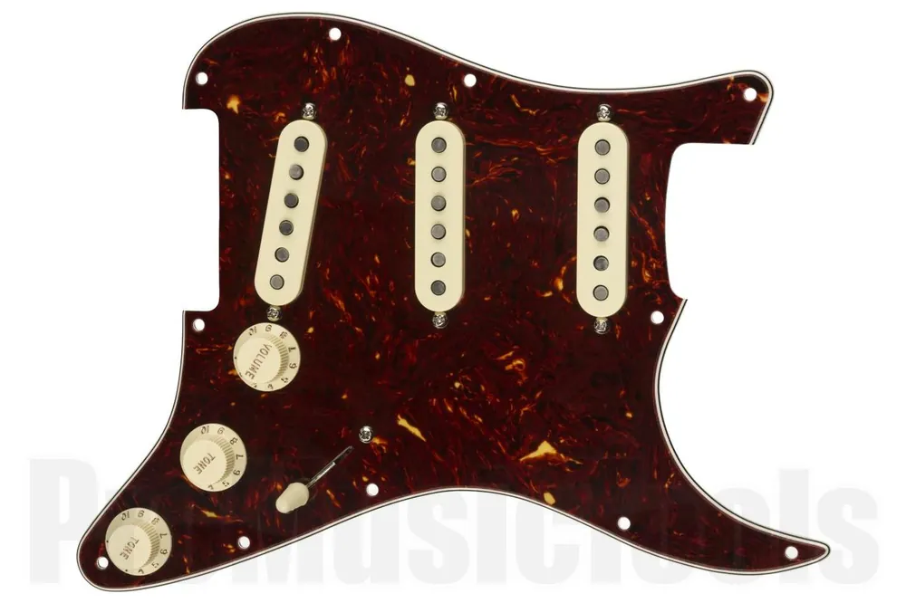 Fender Pre-Wired Strat Pickguard - Custom Shop Texas Special SSS - Tortoise Shell 11 Hole PG Achat Immédiat