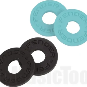 Commander Maintenant Fender Strap Block - 4-Pack - Black (2) and Daphne Blue (2)