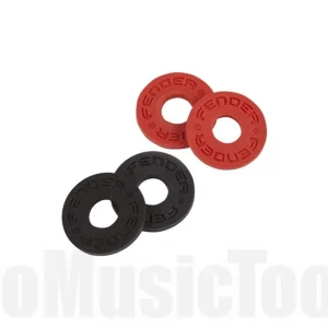 Meilleur Prix Fender Strap Blocks 4-Pack - Black (2) and Red (2)