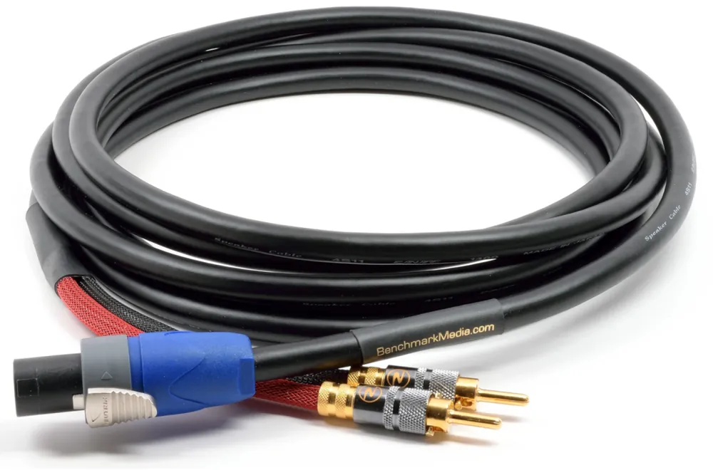 Authentique Benchmark Media NL2 to Banana 2-Pole Speaker Cable - 10‘/3m